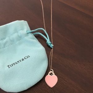 Tiffany & Co. Mini double sided heart w/ necklace